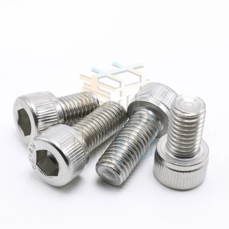 100pcs/Lot Metric Thread DIN912 M4x10 mm M4*10 mm 304 Stainless Steel Hex Socket Head Cap Screw Bolts