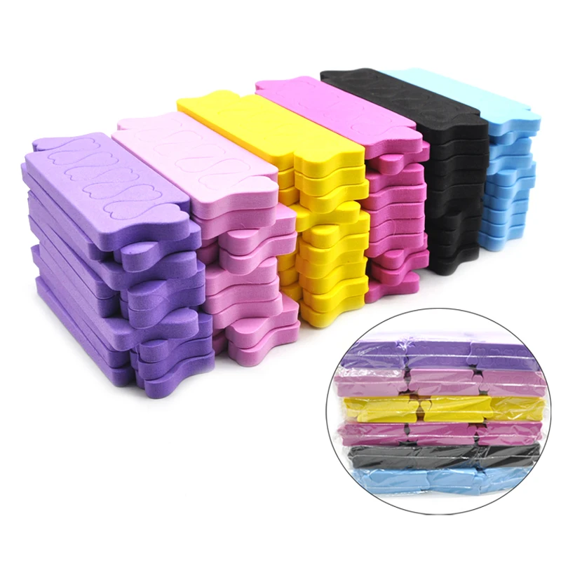 Großhandel 500 Pcs Schwamm Zehe Separatoren Finger Spacer Herz Form Nagel Separator Professionelle Maniküre Pediküre Nail art Werkzeuge