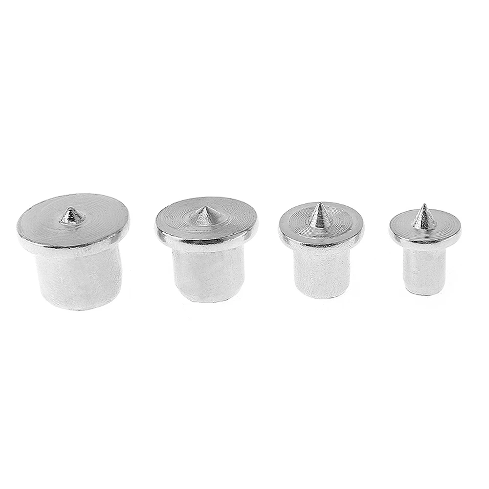 4pcs/lot High-carbon Steel Round Wood Pin Locator Center Punch with 6mm 8mm 10mm 12mm for Woodworking Tools Power Accessories