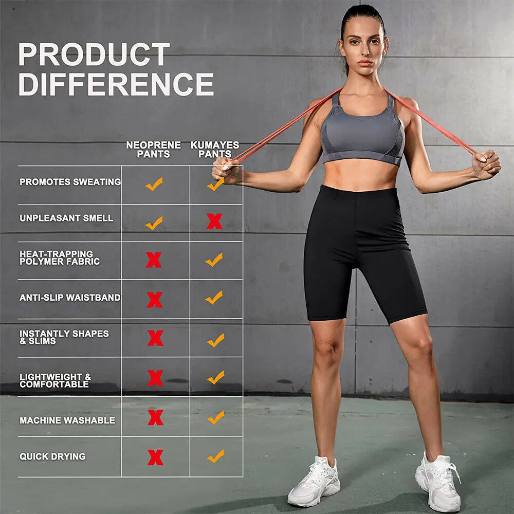 Sauna Sweat Shapewear High Waisted Legging Full Long Pants Workout Waist Trainer Body Shaper Sweatsuit Exercise Fitness Gym Yoga