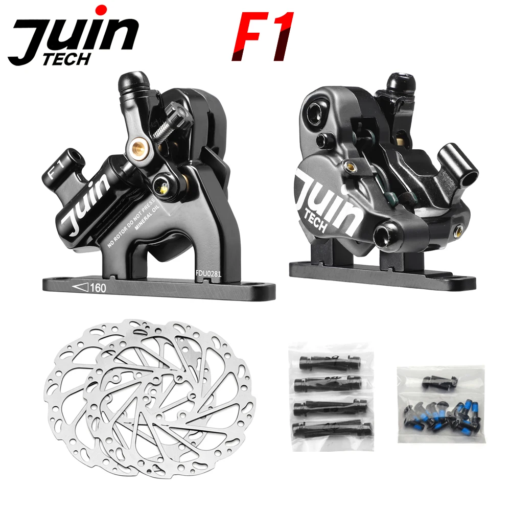Juin Tech F1 flat mount Disc Brake hydraulic caliper rotor 160mm