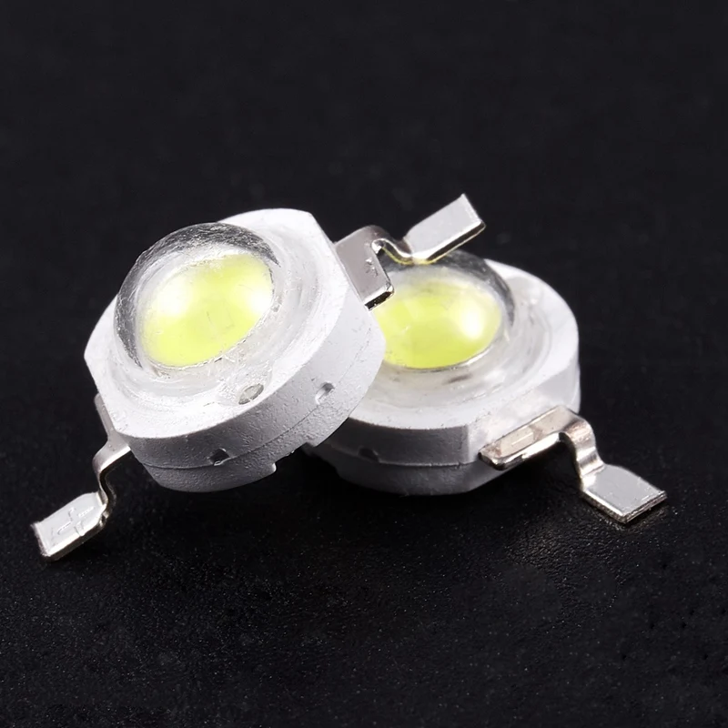 40 Pcs High Power 2 Pin 3W Weiß LED Bead Emitter 170-190Lm 6000K