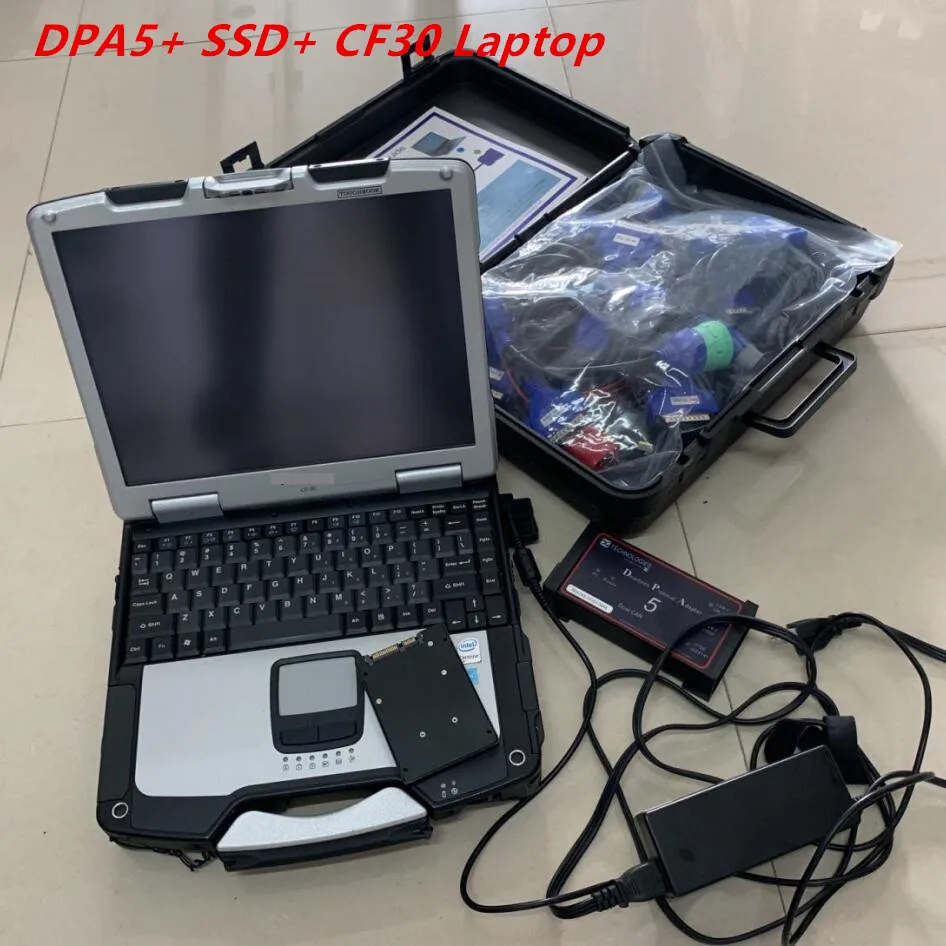 Dpa5 Scanner Heavy Duty Truck Diagnostic Tool with Software HDD/ SSD Dearborn Protocol Adapter 5 without Bluetooth CF31 Laptop