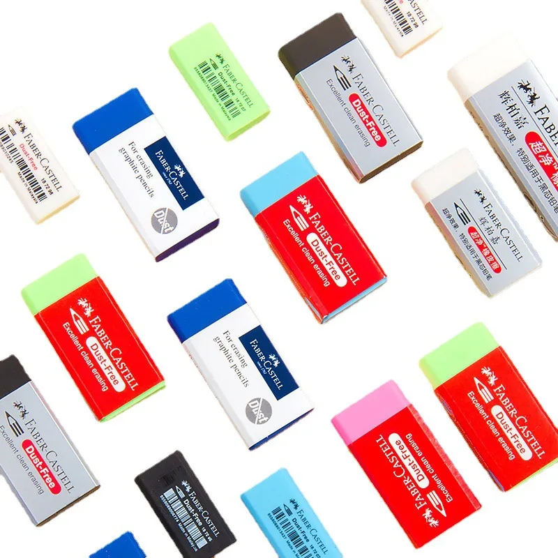 Faber Castell Eraser Strong Wipe Super Clean Dust Free Rubber for Drawing/Sketch 18-70/72  187189 School Art Supplies Stationery