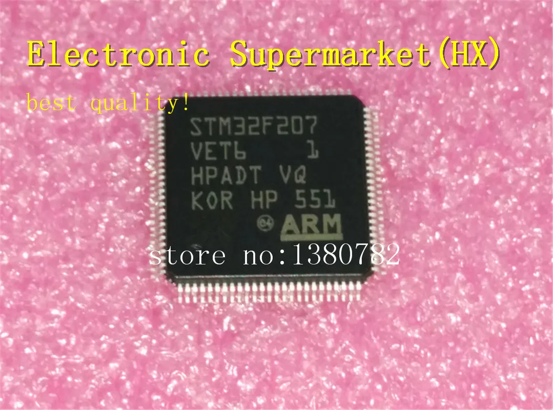 

Free Shipping 10pcs/lots STM32F207VET6 STM32F207 QFP-100 New original IC In stock!