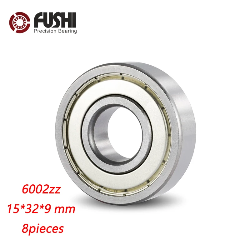 6002ZZ Bearing 15*32*9 mm ABEC-3 ( 8 PCS ) For Blower Vacuums Saw Trimmer Deep Groove 6002 Z ZZ Ball Bearings 6002Z