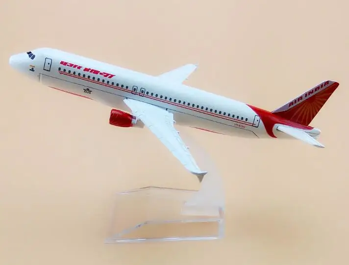 

Size1:400 plane model A320 India Airlines aircraft A320 Metal simulation airplane model for kid toys Christmas gift