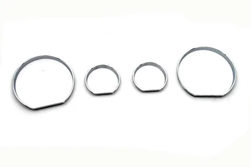 

2 SETS Chrome Styling Dashboard Gauge Ring Set for BMW E46 3 Series 1999-2006