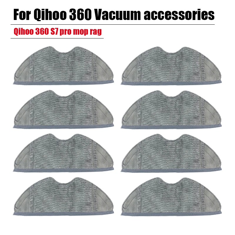ผ้าถูพื้นซักได้สำหรับ S7 360ชิ้นผ้ากรอง HEPA สำหรับเปลี่ยนหุ่นยนต์ chihu อะไหล่เครื่องดูดฝุ่น Qihoo