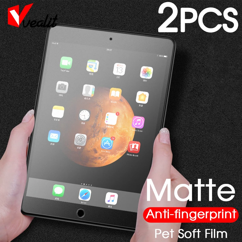 2pcs Matte No fingerprint Soft Protective film for iPad Pro 11 10.5 10.2 9.7 Screen Protector for iPad 8 9 Air 3 mini 2 3 4 5 6