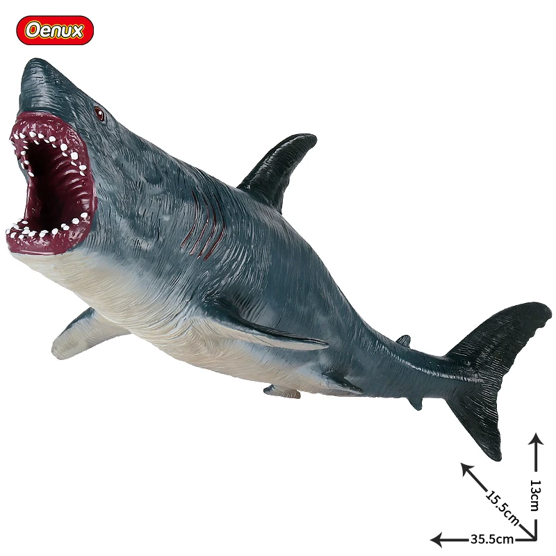 Oenux Prehistoric Savage Mosasaurus Megalodon Mammuthus Jurassic Dinosaurs Sea Life Animals Model Action Figures Toy Kids Gift