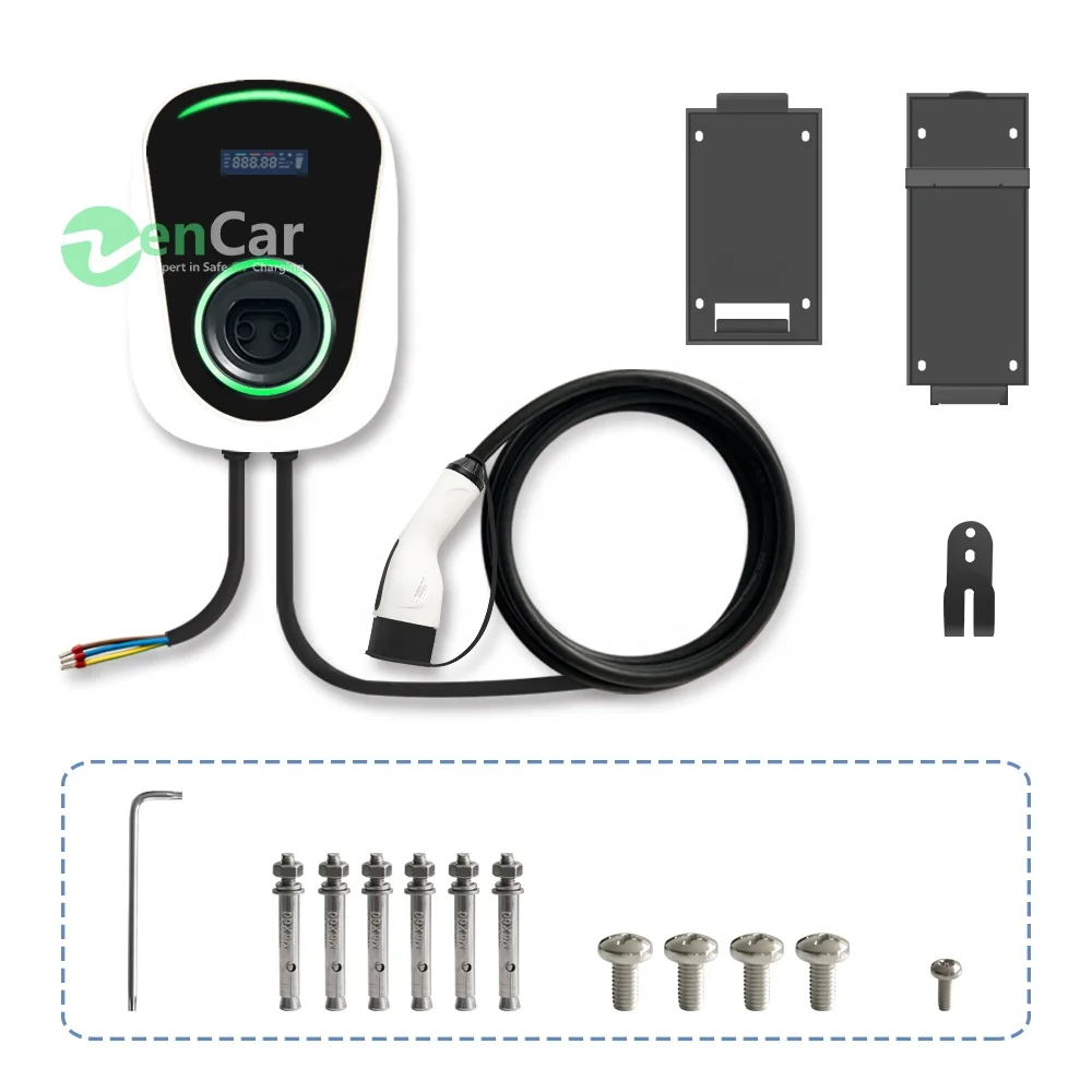 TUV certification 230V 32A ev charger station of IEC62196-2 Type 2 home electric car charger