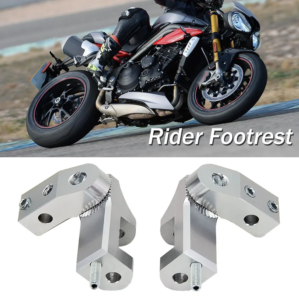 

New Motorcycle Accessories Foot Peg Rest Pedal Footrest Footpeg For Speed Triple 1050 Speed Triple 955i