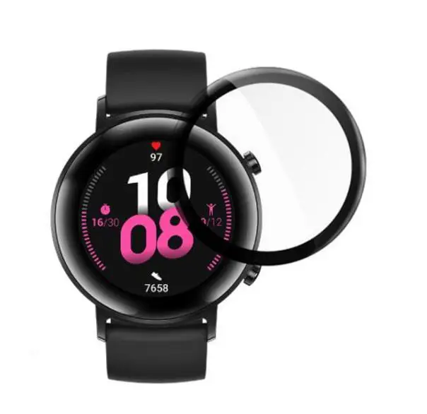 Protector de pantalla de vidrio templado para Huawei Watch GT 2, película protectora a prueba de explosiones, 42mm y 46mm, lote de 2 unidades