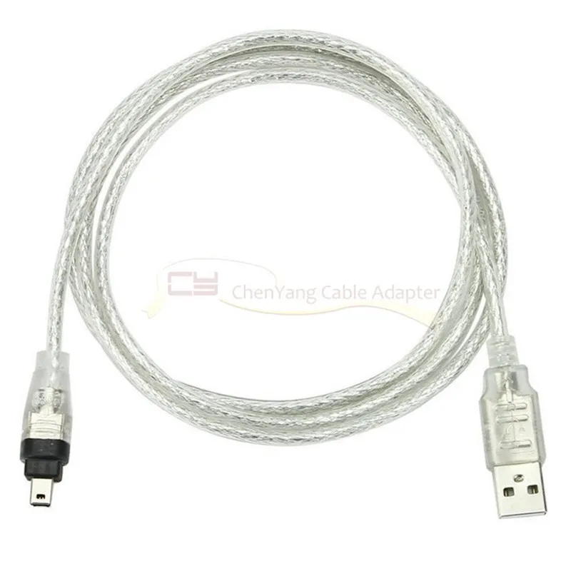 USB ذكر إلى Firewire IEEE 1394 4 دبوس ذكر iLink سلك محول firewire 1394 كابل لسوني DCR-TRV75E DV 1.5 متر
