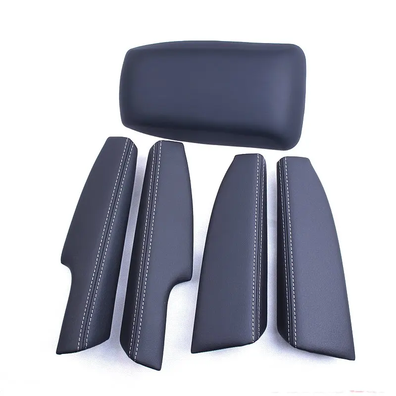 1-5pcs car door armrest leather cover armrest cover Car armrest box cover for toyota corolla 2013 2014 2015 2016 2017 2018 E170