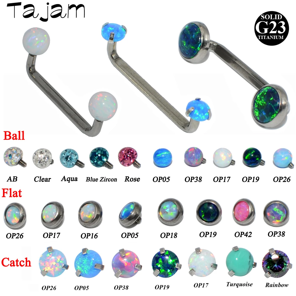 1piece G23 Titanium Internally Threaded  Surface Barbell Micro Dermal Anchor Fashion Body Piercing Jewelry 14G Silver Color