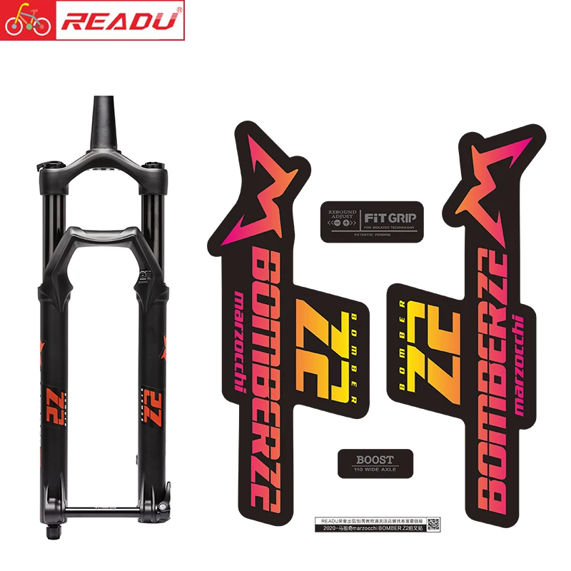 

READU bicycle stickers 2020 style marzocchi BOMBER z2 fork sticker mountain bike MTB bicycle decals