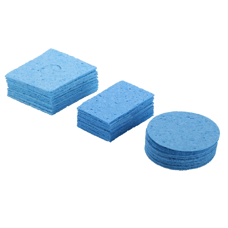 10PCS/Lot Electric Soldering Iron Cleaning Sponge Blue Cleaner Sponge Pads For Welding Soldering Iron Tip