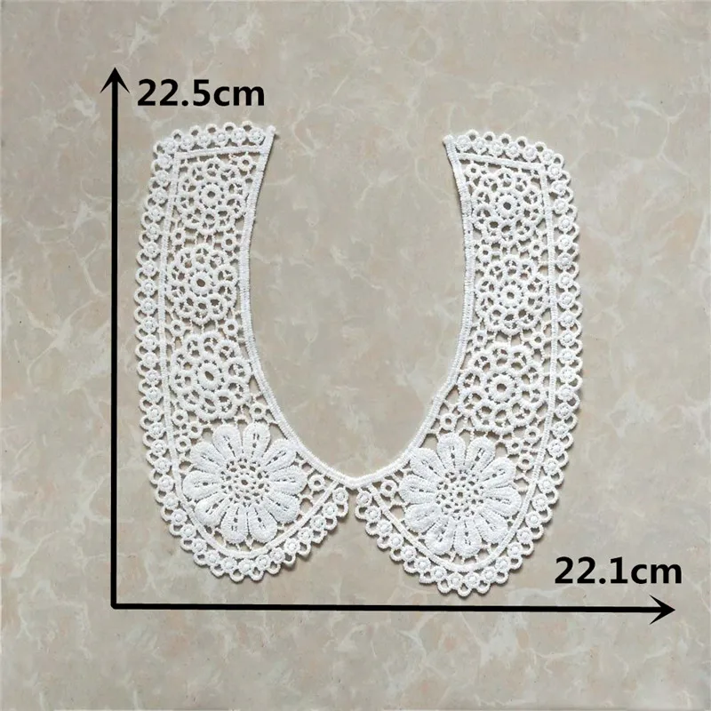 Baby hair bands White Laces fabric collar milk fiber Embroidery Detachable collar Craft materials Application Dress Accessories