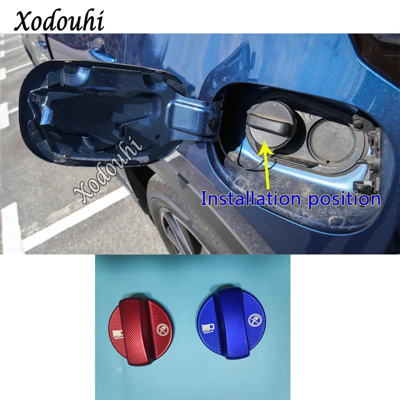 Car Inner Gas/Fuel/Oil Tank Cover Cap Sticker Trim Frame Lamp For Mazda 2/3/4/5/6 CX-7 CX-5 CX-9 CX-3 CX-8 Atenza Axela 1pcs