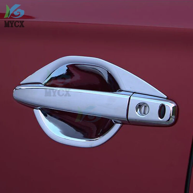 for Mitsubishi Outlander 2013 2014 2015 2016 2017 Chrome Door Handle Bowl Cover Cup Cavity Trim Bezel Accessories