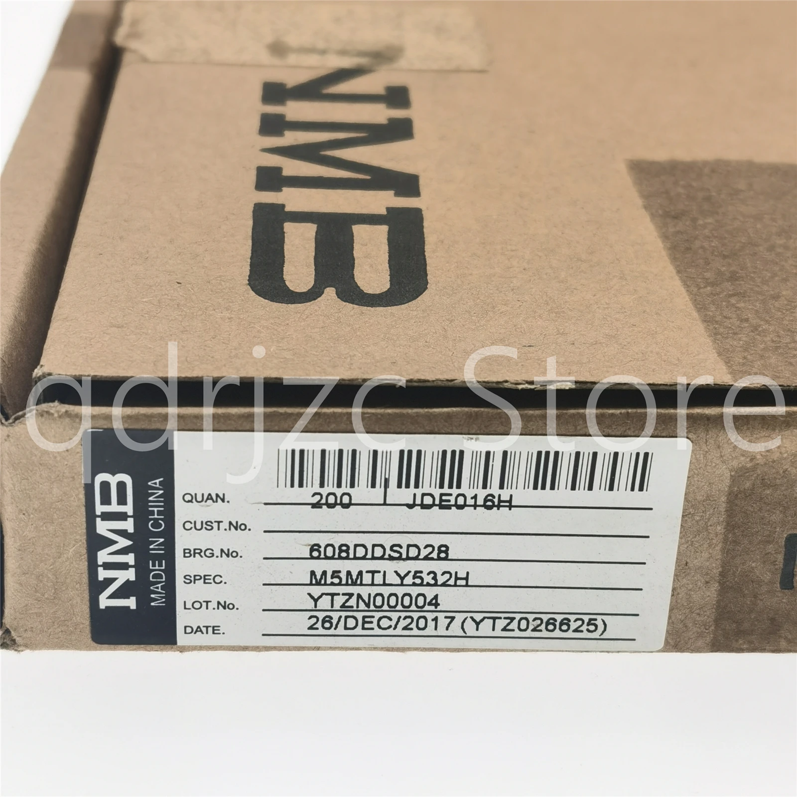 NMB 미니어처 베어링, 608DDSD28M5MTLY532H 내부 링 두꺼운 608DSD28 8mm X 22mm X 7mm, 10 개