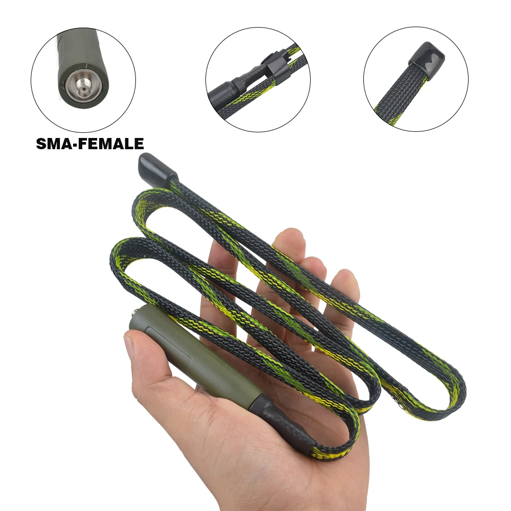 SMA-Female Tactical baofeng Antenna UHF VHF 136-520MHz high gain foldable hanheld Antenna UHF camoufalge