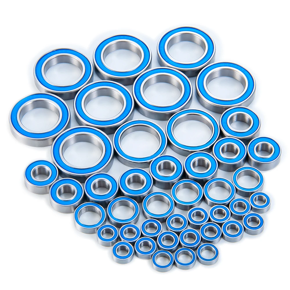 YEAHRUN 43PCS Ball Bearing Kit for UDR Pro-Scale Unlimited Desert Racer #85076-4 Blue Rubber Sealed Bearing Parts