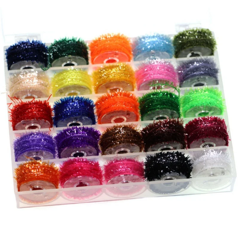 Fly Tying Thread For Midge Nymph Small Dry Flies Tying Material Jig Ice Fly Tying Material Fishing Tools 25PCS/Set