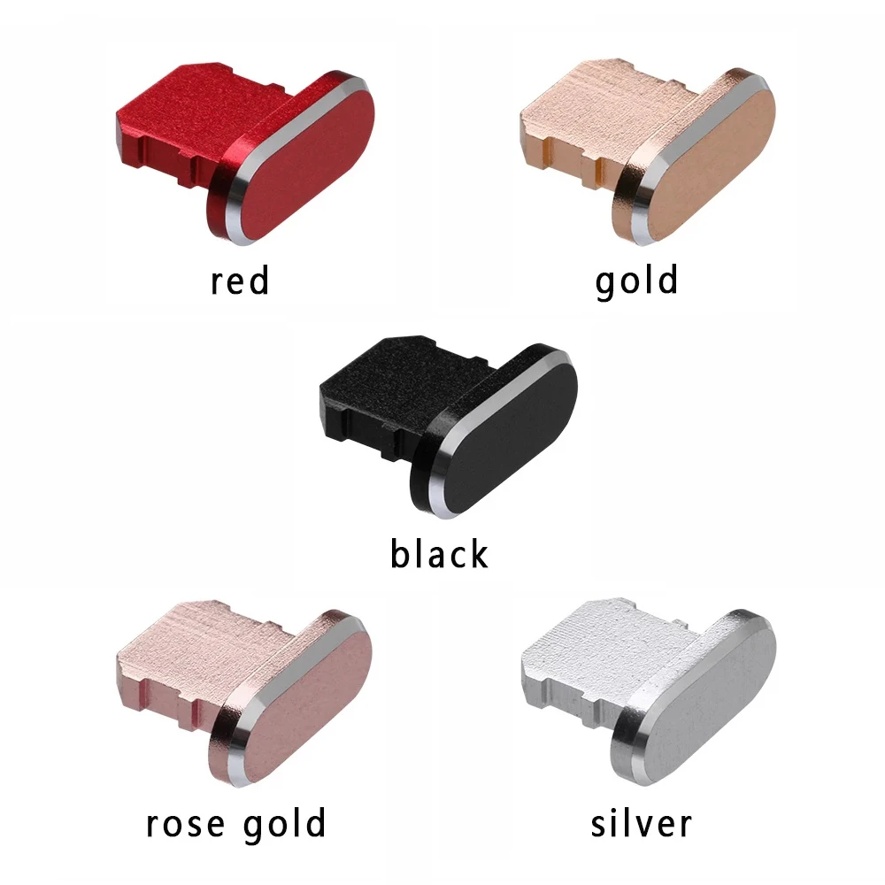 5 шт./лот Пылезащитная заглушка Мобильный телефон Аксессуары Гаджеты для Iphone 11 12 Pro Xs Max X Xr 8 7 Plus 6 6s 5 Se Usb крышка металлический 5 видов цветов