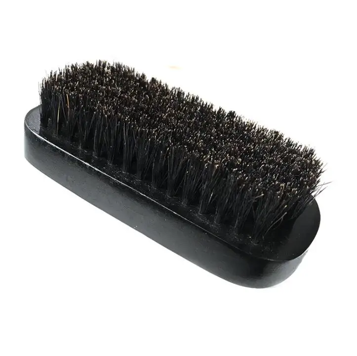 

100pcs Men Beard Brush for Face / Head Hair Mustache Black Wood Brush with Boar Bristles SN767