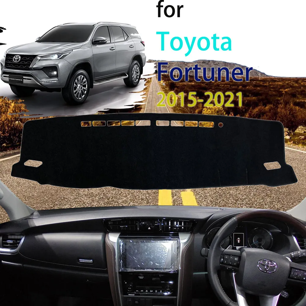 Dashboard Center Console Cover Mat Anti-slip Pad Carpet for Toyota Fortuner SW4 AN150 AN160 2015 2016 2017 2018 2019 2020 2021