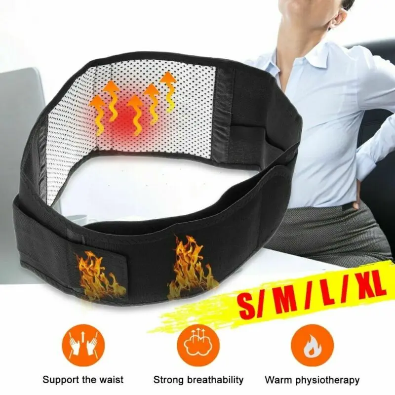 Adjustable Waist Tourmaline Self heating Magnetic Therapy Back Waist Support Belt Lumbar Brace Massage Band Health Care new