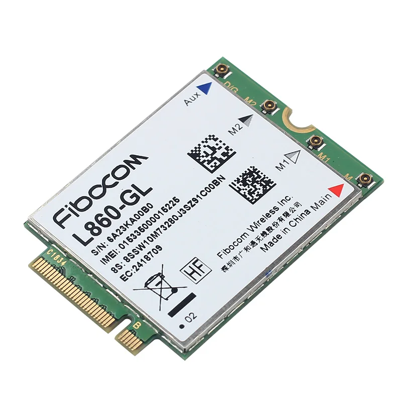 La carte M.2 de module de persévérance 4G L860-GL Fibocom prend en charge Lenovo ThinkPad P43S T490 fibre bronchcarbon 7e génération bronchYoga 4e génération