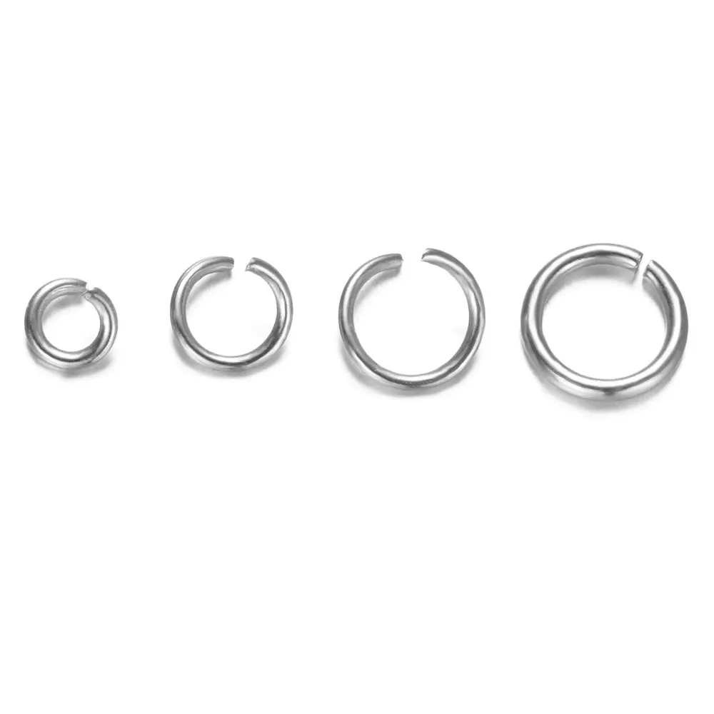 500pcs Stainless Steel Jump Rings Single Loops Open Jump Rings Plit Rings For DIY Jewelry Making Accessories