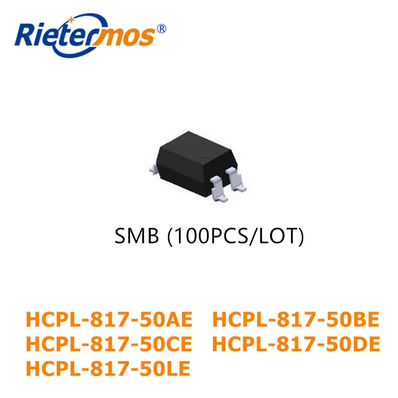 100 piezas, HCPL-817-50A, HCPL-817-50BE, HCPL-817-50CE, HCPL-817-50DE, SOP4