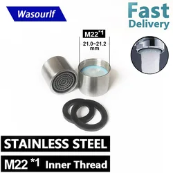 WASOURLF 2 Pieces Stainless Steel M22*1 Female Thread Faucet Aerator 2L 3L 4L Water Saving Aerator Tap Accessory Plastic Bubble