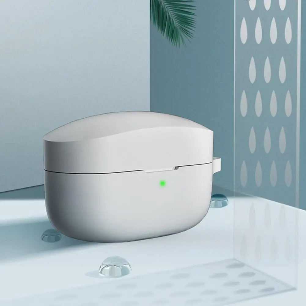 Силиконовый чехол с защитой от царапин, защитный чехол для беспроводных наушников SONY, жидкий силиконовый чехол с защитой от пота и карабином