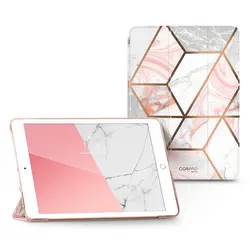 For iPad 10.2 Case (2021/2020/2019) I-BLASON Cosmo Lite Slim Trifold Stand Smart Clear Hard Back Protective Cover with Auto Wake