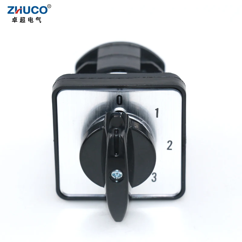 ZHUCO LW8D-10/0-3.2 Two Phases Four Positions 10A 660V Cam Power Knob Selection Changeover Switch Reversing Rotary Switch