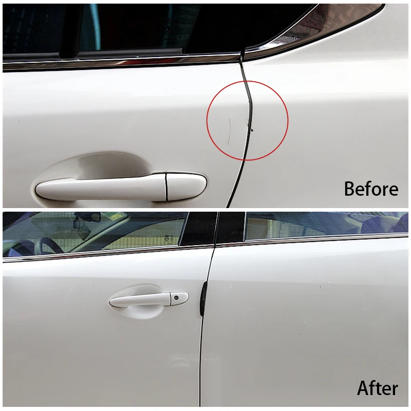 Car Door Bumper Strip Protection Strip Scratch Protector For Peugeot 307 206 308 407 207 3008 406 208 508 301 2008 408 5008