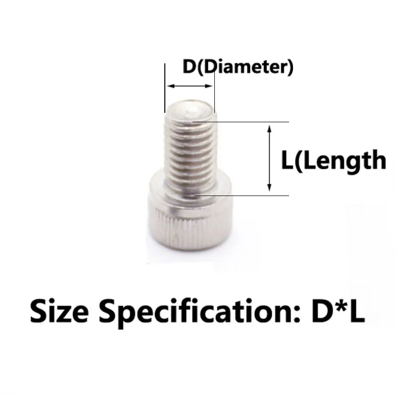 10Pcs M4 M5 M6 DIN912 304 Rvs Hexagon Inbusbouten Inner Hex Socket Fiets Bolt Metric draad Allen