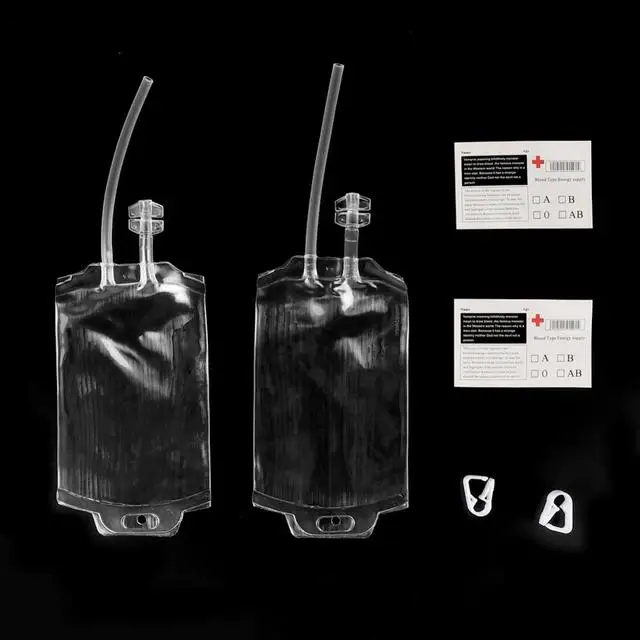 1 PCS Transparent Food Grade PVC Drink Beverage Bag Vampire Blood Bag Cosplay Pouch Props Halloween Party Decoration Supplies