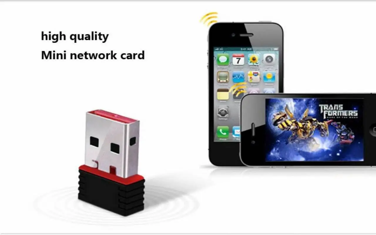 TEROW 150Mbps Network Card MT7601 Mini Wireless 2.4G Wifi Adapter WLAN USB2.0 2dBi for Tablet/PC/TV Box/CCTV/Desktop