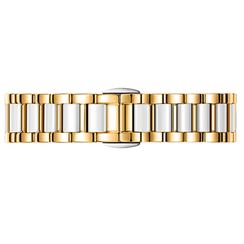 Bracelet de montre en céramique pour Fiyta Lady, 14x10mm, 16x10mm, 18x10mm, 20x12mm, 22x12mm