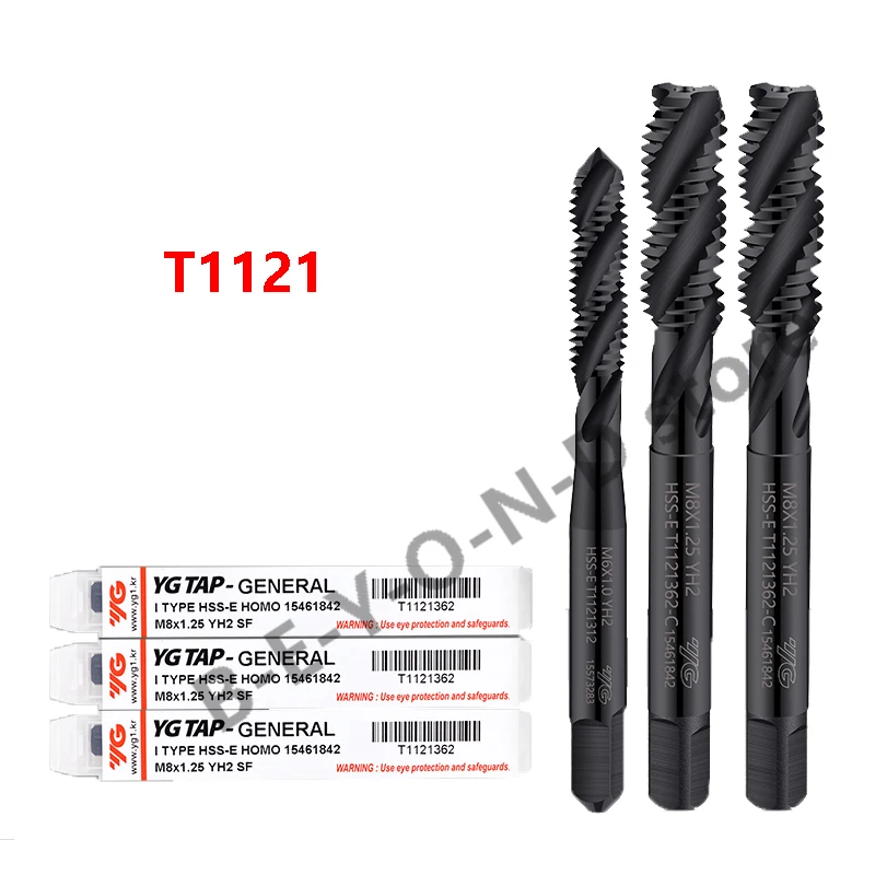 Original Tapping South Korea YG Combo Multi-functional Spiral Apex Taps T2829 T2809 T1022 T1121 T1023 M3 M4 M5 M6 M8 M2.5x0.45