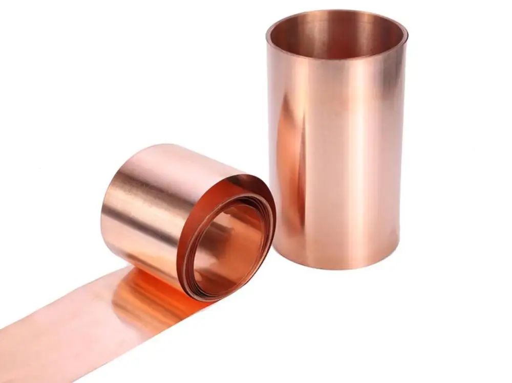 1m/lot 0.1mm 0.2mm 0.3mm 0.5mm 0.8mm 1mm Copper strip Copper Sheet Copper Plate skin red copper Purple copper foil Half-Hard