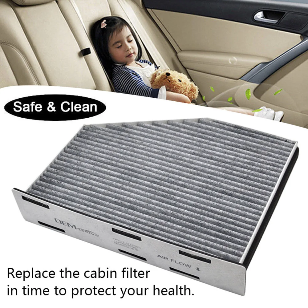 Car Pollen Cabin Air Filter 1K0819644A 1K0819644B For VW Beetle Caddy CC Eos Golf Jetta Passat Scirocco Sharan Tiguan Touran