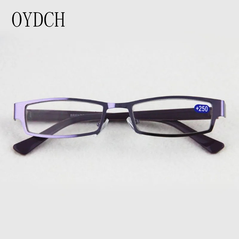 High-grade stainless steel reading glasses fashion color ladies old light glasses